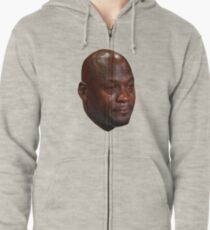 CRYING JORDAN Zipped Hoodie