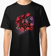 Cool Peace Sign with Paint Classic T-Shirt