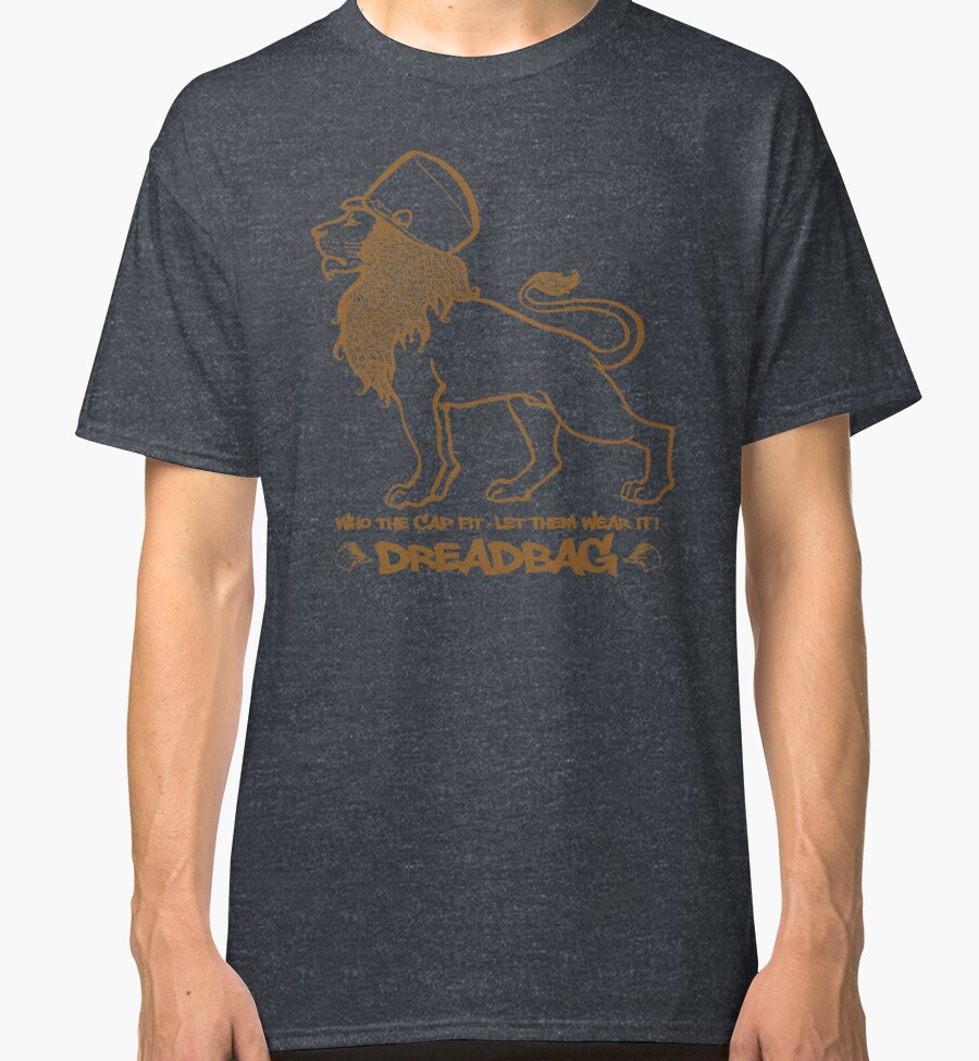 Dreadbag - lion - kuka on korkki - anna heidän käyttää sitä! T-paita
