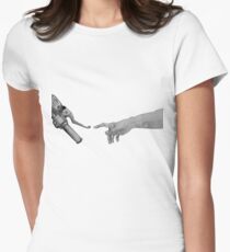 Creation of Adam Motorcycle Version Women's Fitted T-Shirt