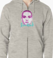 sinead o'connor - face Zipped Hoodie