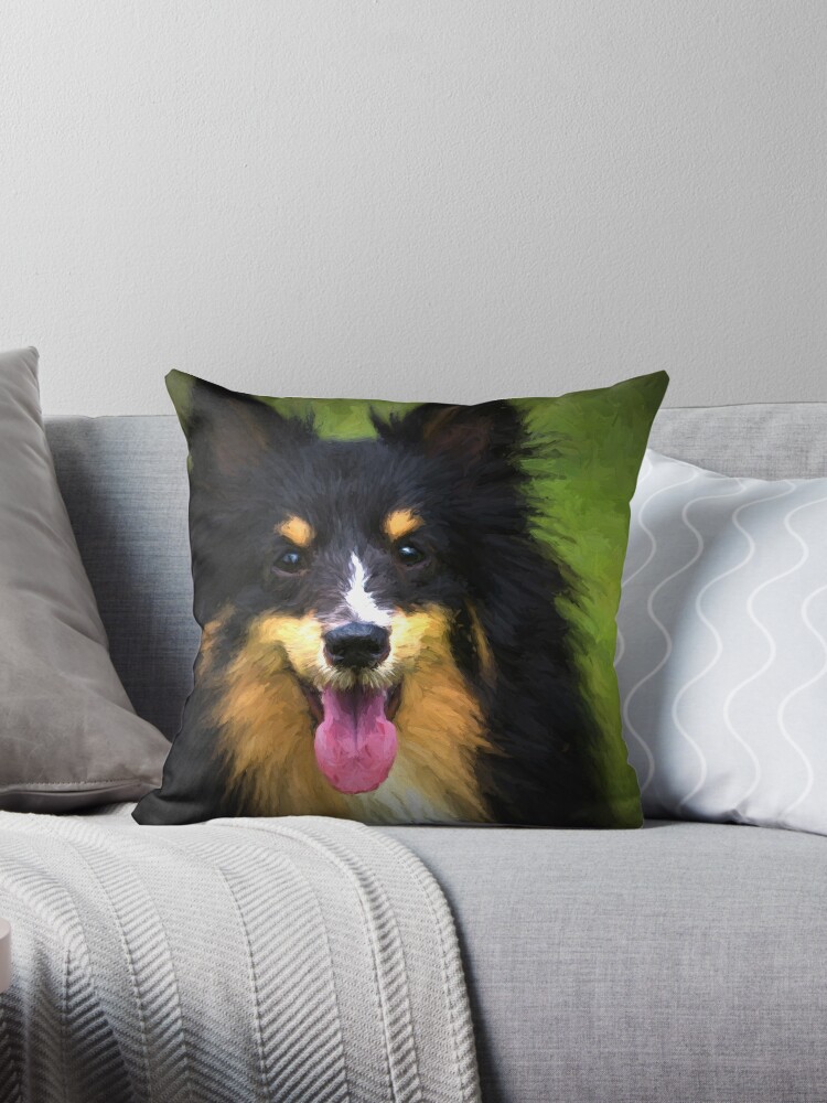 sheltie pillow