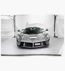 Ferrari LaFerrari in Grey Poster