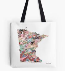Minnesota map Tote Bag