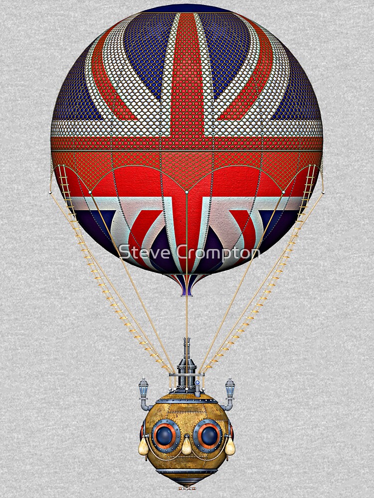 Steampunk Union Jack Vintage Hot Air Balloon by SC001