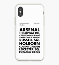 Piccadilly Line in Futura iPhone Case