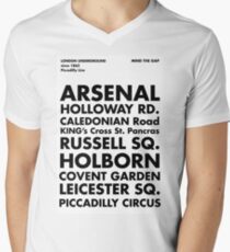 Piccadilly Line in Futura Men's V-Neck T-Shirt