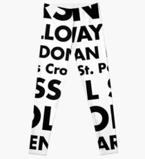 Piccadilly Line in Futura Leggings