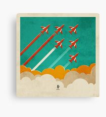 The Red Arrows over the Thames Estuary Canvas Print
