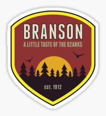 BRANSON MISSOURI A LITTLE TASTE OF THE OZARKS OZARK MOUNTAINS MOUNTAIN Sticker