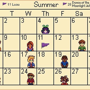 Summer Calendar