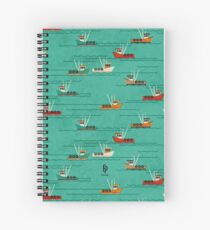 Fishing Trawlers on The Thames Estuary Spiral Notebook