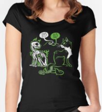 Schrödinger's cat Women's Fitted Scoop T-Shirt