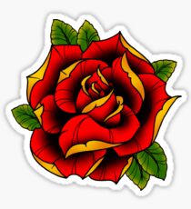 Neotraditional Rose in Red Sticker