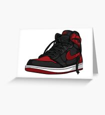 Air Jordan 1 “BRED” Greeting Card