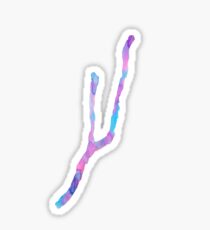 Watercolor Keuka Lake - Pink and blue Sticker