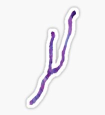Watercolor Keuka Lake - Purple and blue Sticker