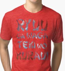 Ryuu ga waga teki where kurau! - Hanzo Ulti Tri-blend T-Shirt