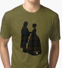 Outlander/Plaid silhouettes Tri-blend T-Shirt