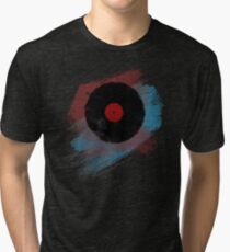Vinyl Record - Modern Vinyl Records Grunge Design - Tshirt and more Tri-blend T-Shirt