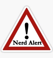 Nerd alert Sticker
