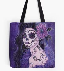 Gänseblümchenpurpurroter Tag der toten Kunst durch Renee Lavoie Tote Bag