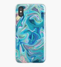 Blue Holographic Pattern iPhone Case/Skin
