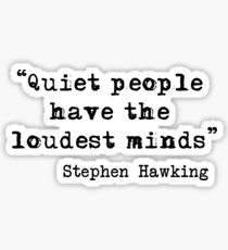 Quiet People Sticker