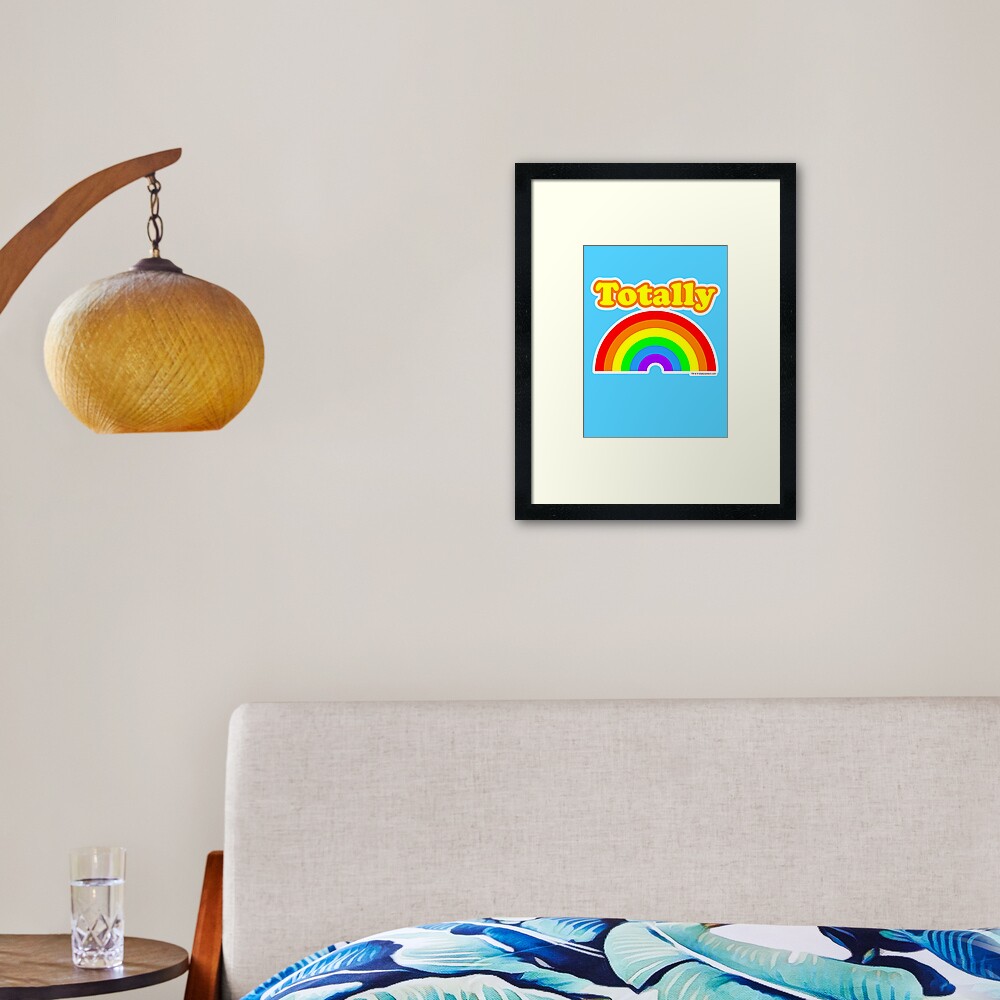 Totally Rainbow Logo Framed Art Print