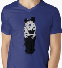 Kissing Coppers Men's V-Neck T-Shirt