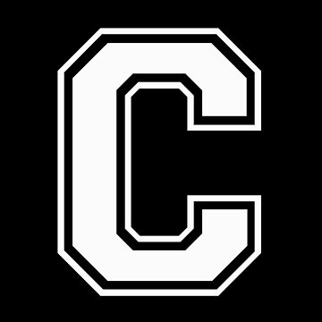 Letter C (white) | Poster