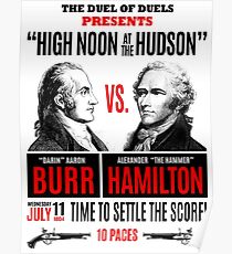 Burr vs Hamilton Geschichte Poster