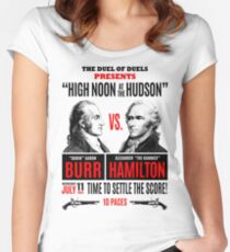 Burr vs Hamilton History Women's Fitted Scoop T-Shirt