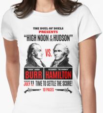 Burr vs Hamilton History Women's Fitted T-Shirt
