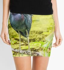 Little Blue Heron at Ollie's Pond Mini Skirt