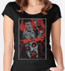 evil dead art #1 Women's Fitted Scoop T-Shirt