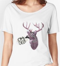 Oh deer Women's Relaxed Fit T-Shirt
