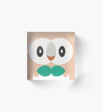 Rowlet Fantasy Acrylic Block