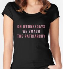 On Wednesdays We Smash The Patriarchy Women's Fitted Scoop T-Shirt