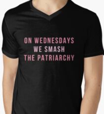 On Wednesdays We Smash The Patriarchy Men's V-Neck T-Shirt