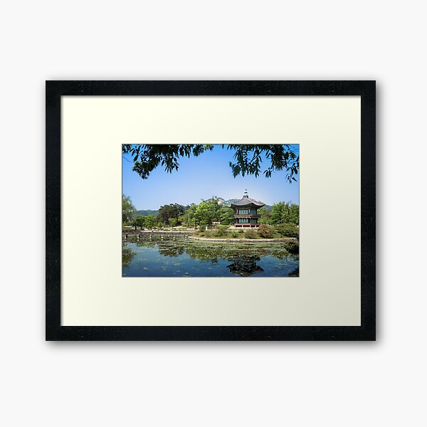 Gyeongbokgung, Palace District in Seoul, South Korea Framed Art Print