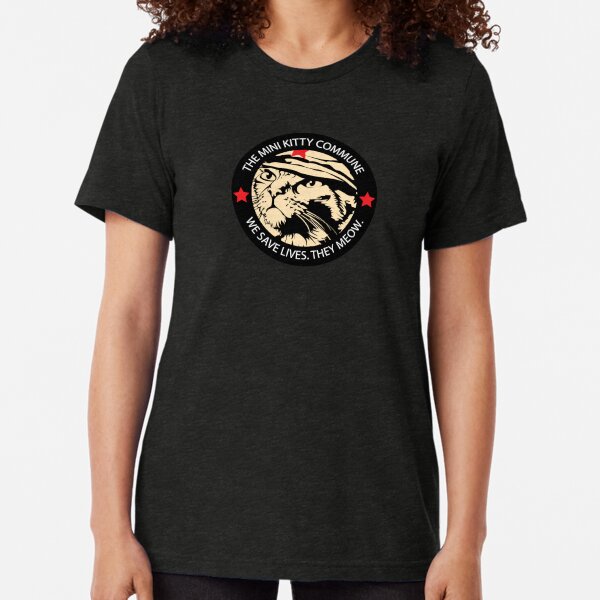 Chairman Meow - Patch Dark Tri-blend T-Shirt
