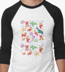 Ponyo Men's Baseball ¾ T-Shirt