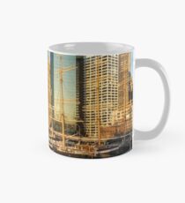 Taza Early Morning Harbor - Lower Manhattan Skyline and South Street Seaport Historic Ships