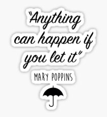 Mary Poppins - Anything can happen Sticker