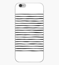 Irregular Stripes (Black) iPhone Case