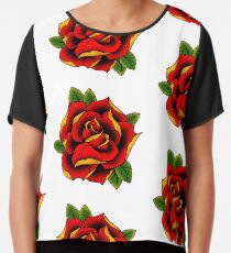 Blusa Neotraditional Rose en rojo
