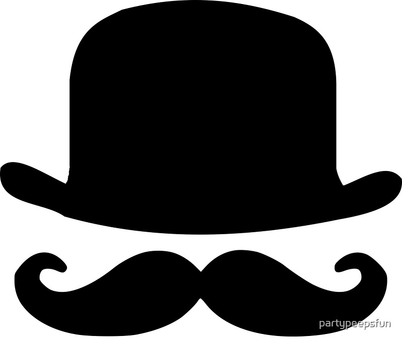 moustache and hat clipart - photo #30
