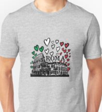 Roma flying hearts Unisex T-Shirt