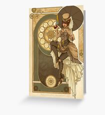 Steampunk Nouveau Greeting Card
